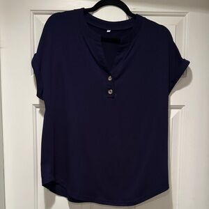 Small navy short sleeve top 
Like new